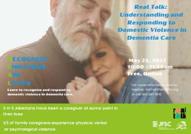 REAL Talk: Understanding and Responding to Domestic Violence  in Dementia Care